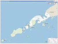Aleutians East Borough (), Ak Carrier Route Wall Map